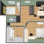 First Flight - A 8 Mn De L'aeroport- Proche Airbus - 6 Voyageurs Apartmán