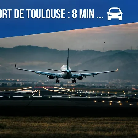 First Flight - A 8 Mn De L'aeroport- Proche Airbus - 6 Voyageurs Διαμέρισμα Colomiers